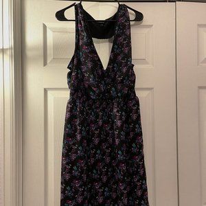 Beautiful Torrid Black Sleeveless Floral Dress